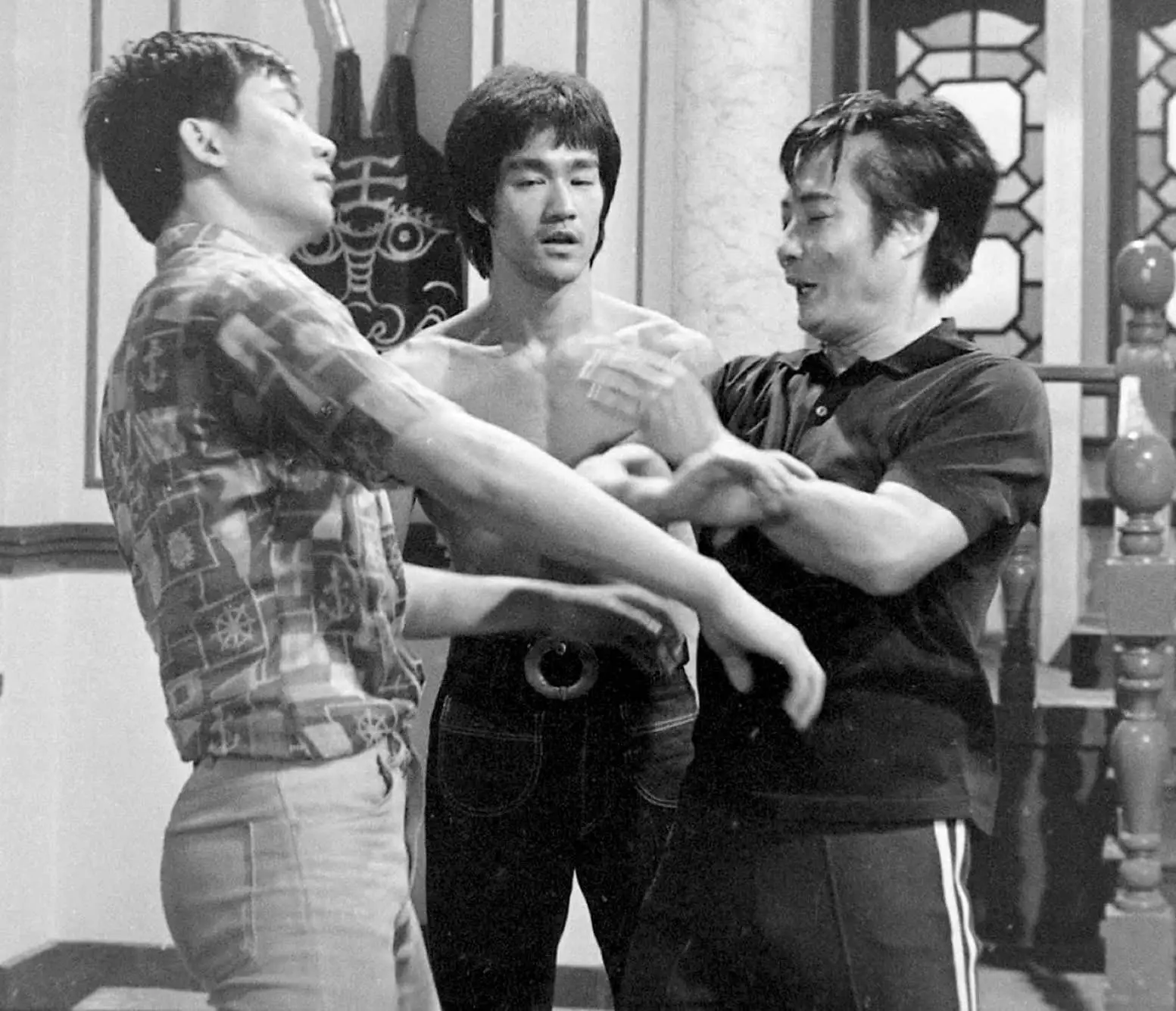 Wong Shun Leung mit Bruce Lee